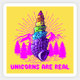 Unicorns are real, camping ed. Sticker